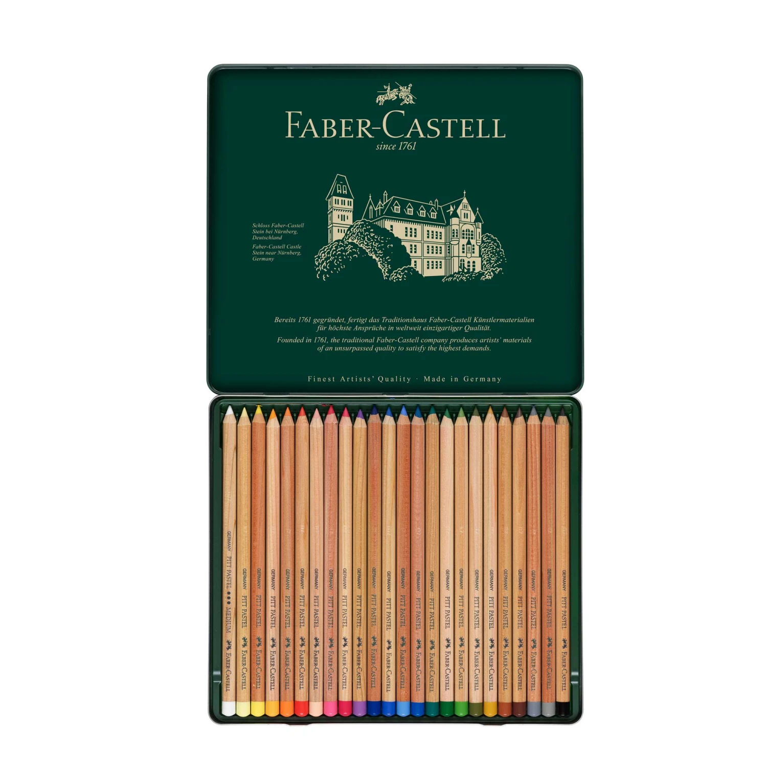 Faber-Castell Pitt PASTEL Pencil Metal Tin Of 24 Pencils 3 Faber-Castell Pitt PASTEL Pencil Metal Tin Of 24 Pencils - Image 3