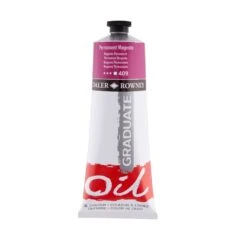Daler-Rowney Graduate Oil Colour 200ml Tube -Painting Supplies 117200409 Graduate Oil Colour 200ml Permanent Magenta