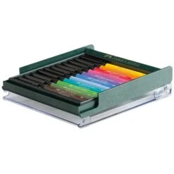 Faber-Castell 12 Pitt Artist Pen Set - Bright -Painting Supplies 12 Pitt Set Bright 3