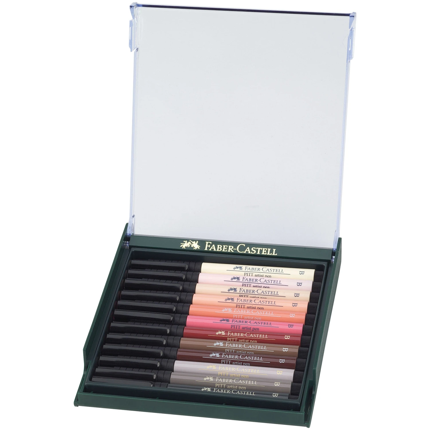 Faber-Castell 12 Pitt Artist Pen Set - Skin Tones 2 Faber-Castell 12 Pitt Artist Pen Set - Skin Tones - Image 2