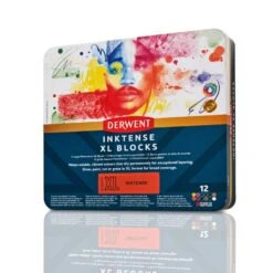 Derwent Inktense XL Blocks Tin Of 12