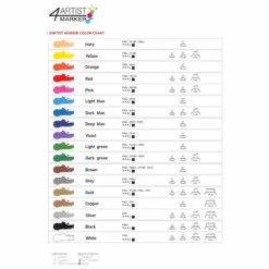Pebeo 4Artist Marker - 8mm 7 Pebeo 4Artist Marker - 8mm -Painting Supplies 4Artists Marker Colour Swatches 90fc0e46 fd7a 4511 8ff4 8f48e48b4cd9