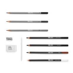 Winsor & Newton Studio Collection Sketching Pencil Set Of 10 Pieces -Painting Supplies 884955064870 W NSTUDIOCOLLECTIONPENCILSKETCHINGX10 COMPONENTSOUTOFBOXSHOT 884955064870