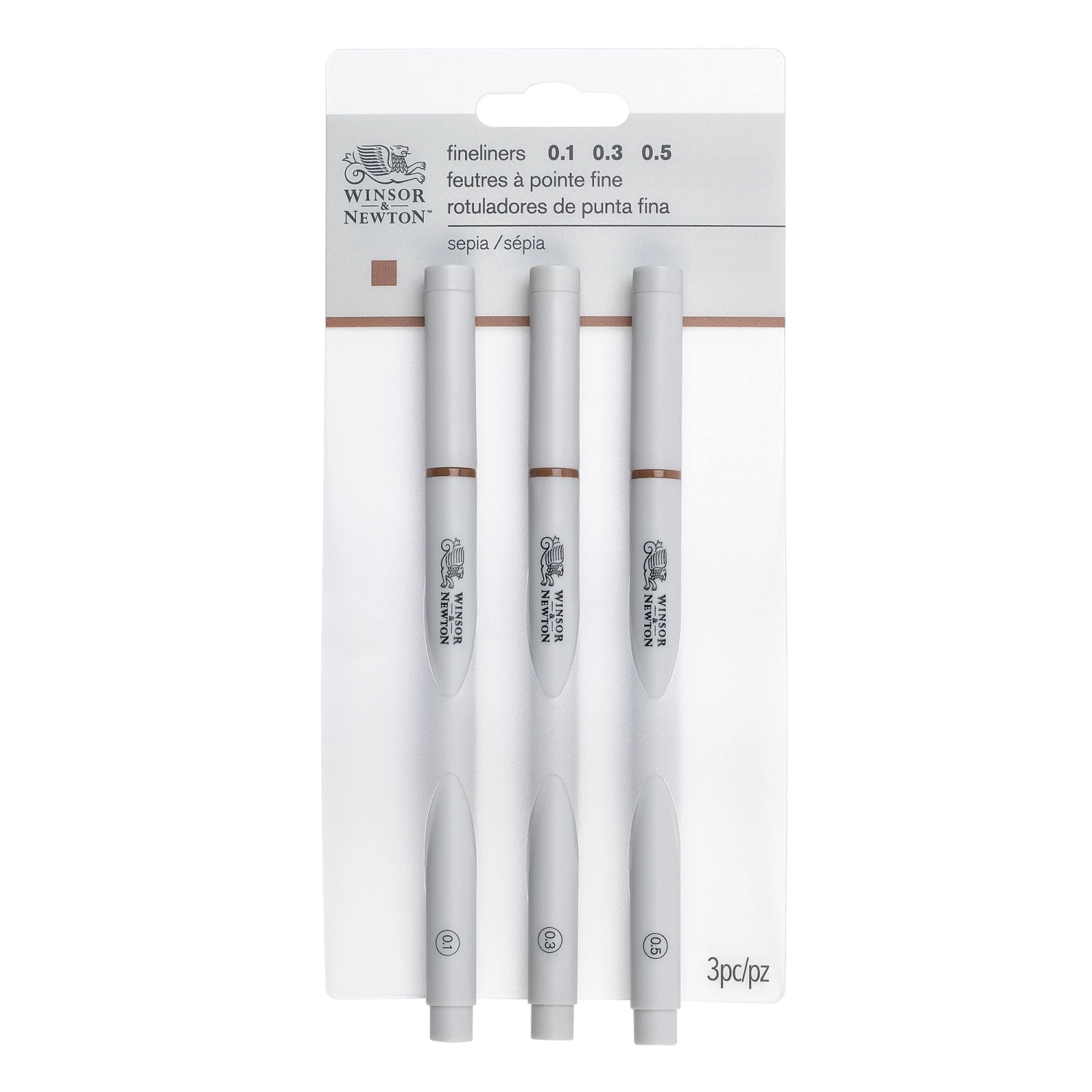 Winsor & Newton Fineliner Sepia Set Of 3 1 Winsor & Newton Fineliner Sepia Set Of 3