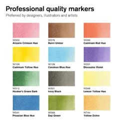 Winsor & Newton Promarker Watercolour Marker - Basic Tones - Set Of 12 5 Winsor & Newton Promarker Watercolour Marker - Basic Tones - Set Of 12 -Painting Supplies 884955073926 W N PROMARKER WATERCOLOUR BASIC TONES 12PC 884955073926 SWATCHES