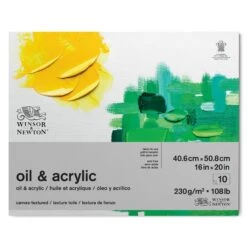 Winsor & Newton Oil & Acrylic Pads -Painting Supplies 884955079683 WN OIL ACRYLIC PAD 230 41X51 884955079683 FRONT High Resolution