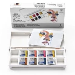 Winsor & Newton Cotman Watercolour PORTRAIT Pocket Set 14 Winsor & Newton Cotman Watercolour PORTRAIT Pocket Set -Painting Supplies 884955081112 W NCOTMANWATERCOLOUR8HPPORTRAITPOCKETSET OPENWITHSTICKER .TIF e4656a95 74c6 4f4d b734 5da2c51fb0c4