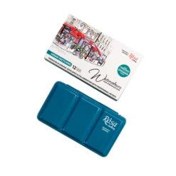 Rosa Gallery Watercolour - 12 X Whole Pan Tin Set - Urban Sketching -Painting Supplies 9210 Urban 12 2 1