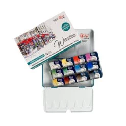 Rosa Gallery Watercolour - 12 X Whole Pan Tin Set - Urban Sketching