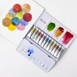 Winsor & Newton Watercolour Lightweight Sketchers Box 5ml Tube Set -Painting Supplies 94244