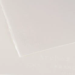Arches Aquarelle - Watercolour Paper 300gsm (140 Ib) - 22 X 30" (56 X 76cm) Pack Of 10 Sheets -Painting Supplies A1795017 ARCHES AQUARELLE HOT PRESSED NATURAL WHITE 300g 56x76cm