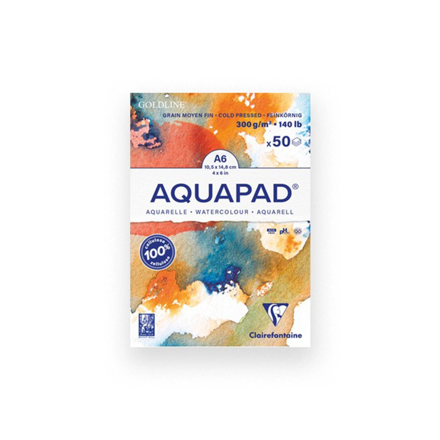 Clairefontaine Goldline Aquapad 300gsm Cold Pressed 3 Clairefontaine Goldline Aquapad 300gsm Cold Pressed - Image 3