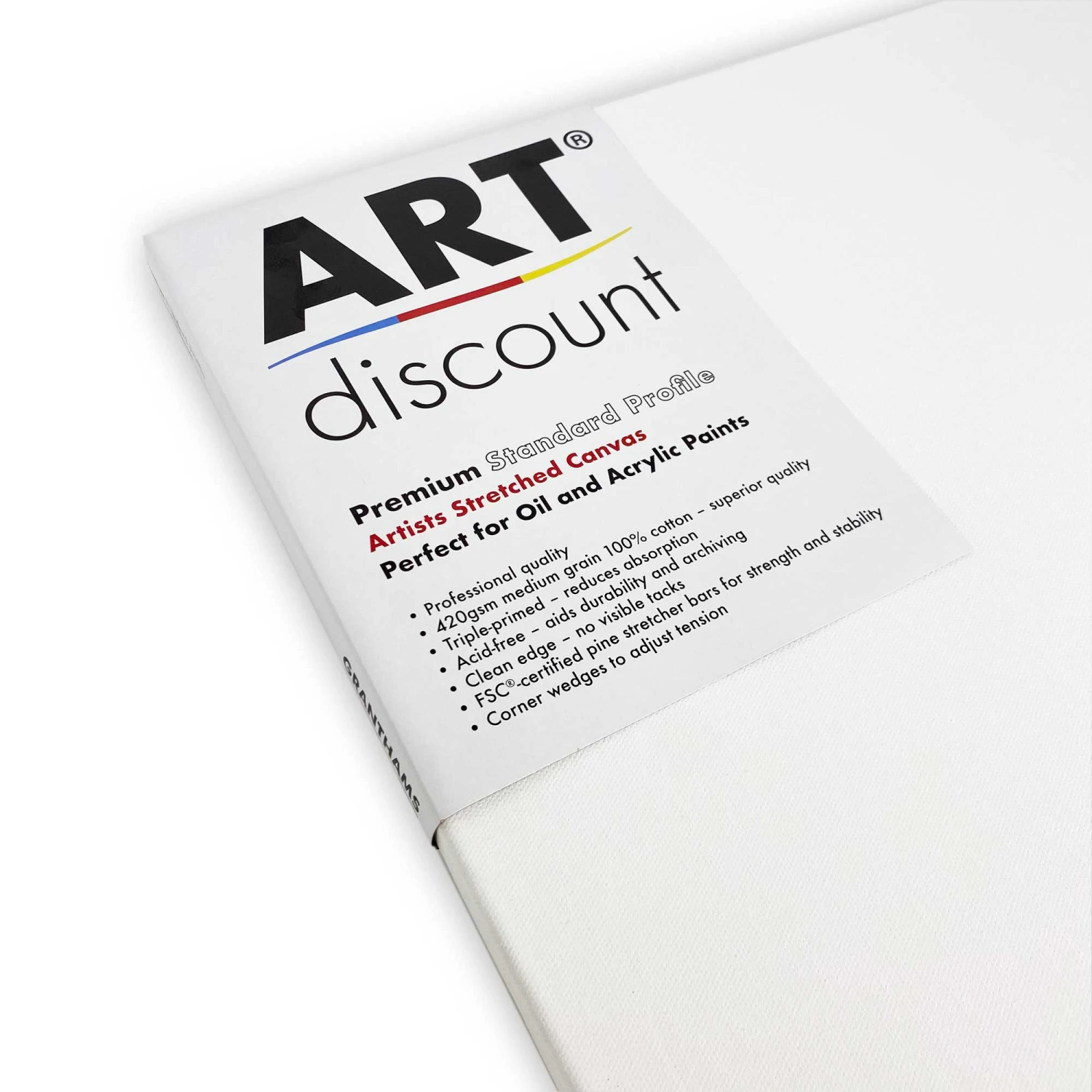 NEW ARTdiscount Premium STANDARD PROFILE Stretched Canvases 420gsm - Multi-Packs 1 NEW ARTdiscount Premium STANDARD PROFILE Stretched Canvases 420gsm - Multi-Packs