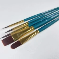 ARTdiscount Acrylic Brush Set Of 5 Brushes -Painting Supplies Acrylic Set 5 2