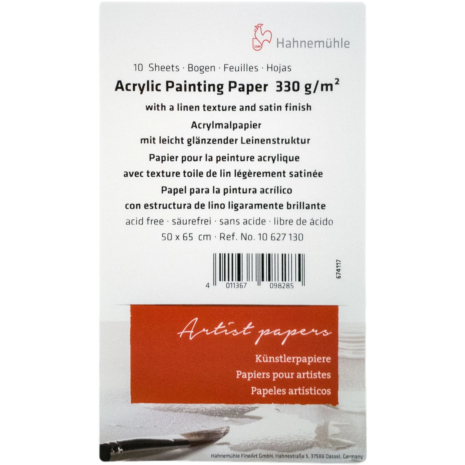 Hahnemühle Acrylic Painting Paper - 50 X 65cm (10 Sheets) 2 Hahnemühle Acrylic Painting Paper - 50 X 65cm (10 Sheets) - Image 2
