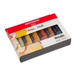 Amsterdam Acrylic Paint Metallic Set 6 X 20ml