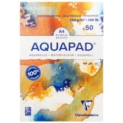 Clairefontaine Goldline Aquapad 300gsm Cold Pressed 10 Clairefontaine Goldline Aquapad 300gsm Cold Pressed -Painting Supplies Aquapad 1