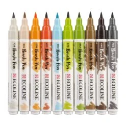 Royal Talens Ecoline Brush Pen Sets Of 10 Colours -Painting Supplies Architect Ecoline Talens