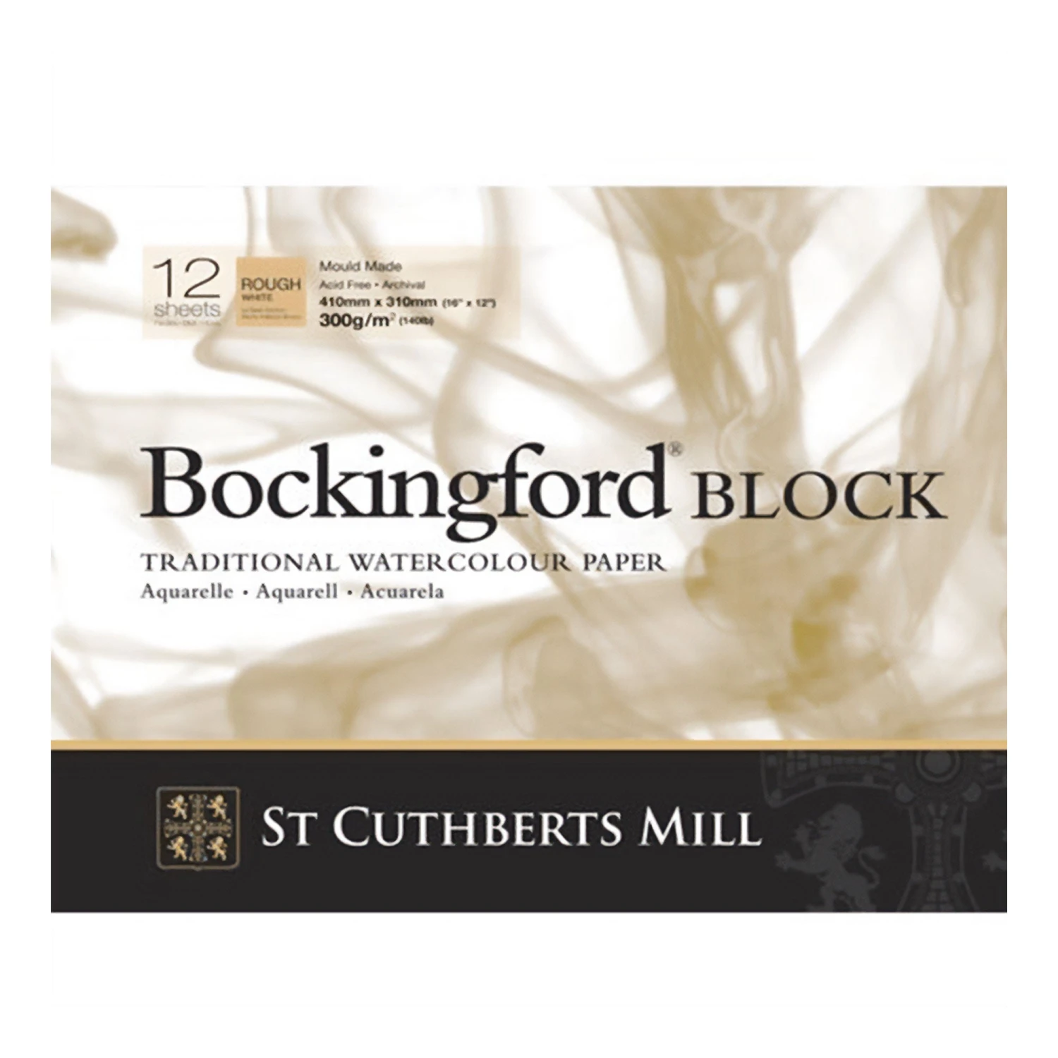 Bockingford Watercolour Blocks 12 Sheets 140lbs / 300gsm ROUGH 1 Bockingford Watercolour Blocks 12 Sheets 140lbs / 300gsm ROUGH