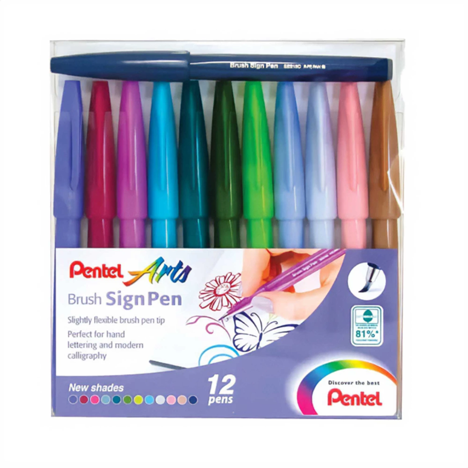 Pentel Arts Brush Sign Pen - New Pastel Shades 1 Pentel Arts Brush Sign Pen - New Pastel Shades