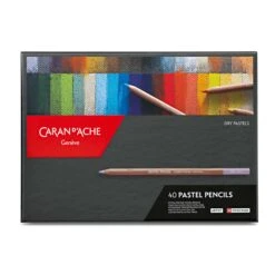 Caran D'Ache Box Of 40 Colours DRY PASTEL PENCILS