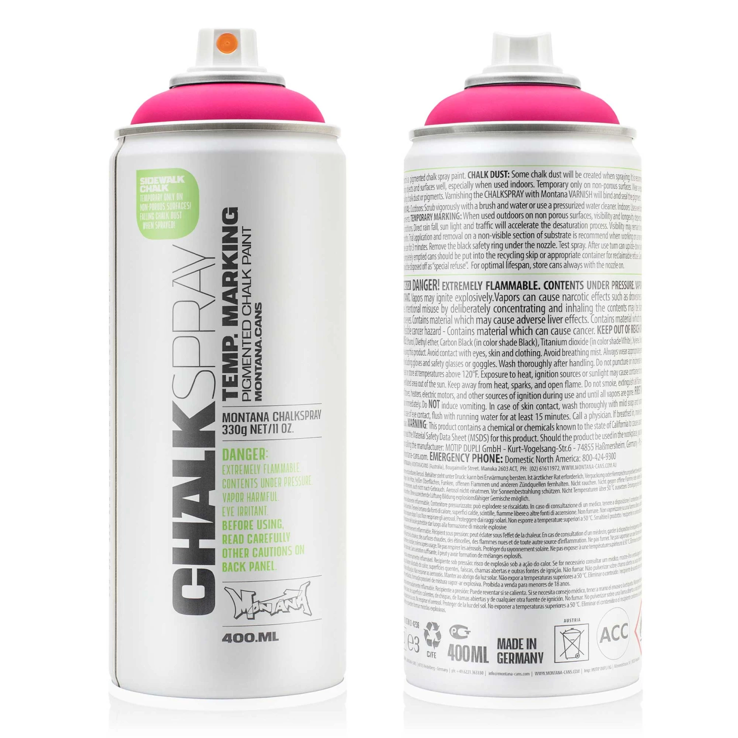 Montana Spray Cans - Chalk Sprays - 400ml 1 Montana Spray Cans - Chalk Sprays - 400ml