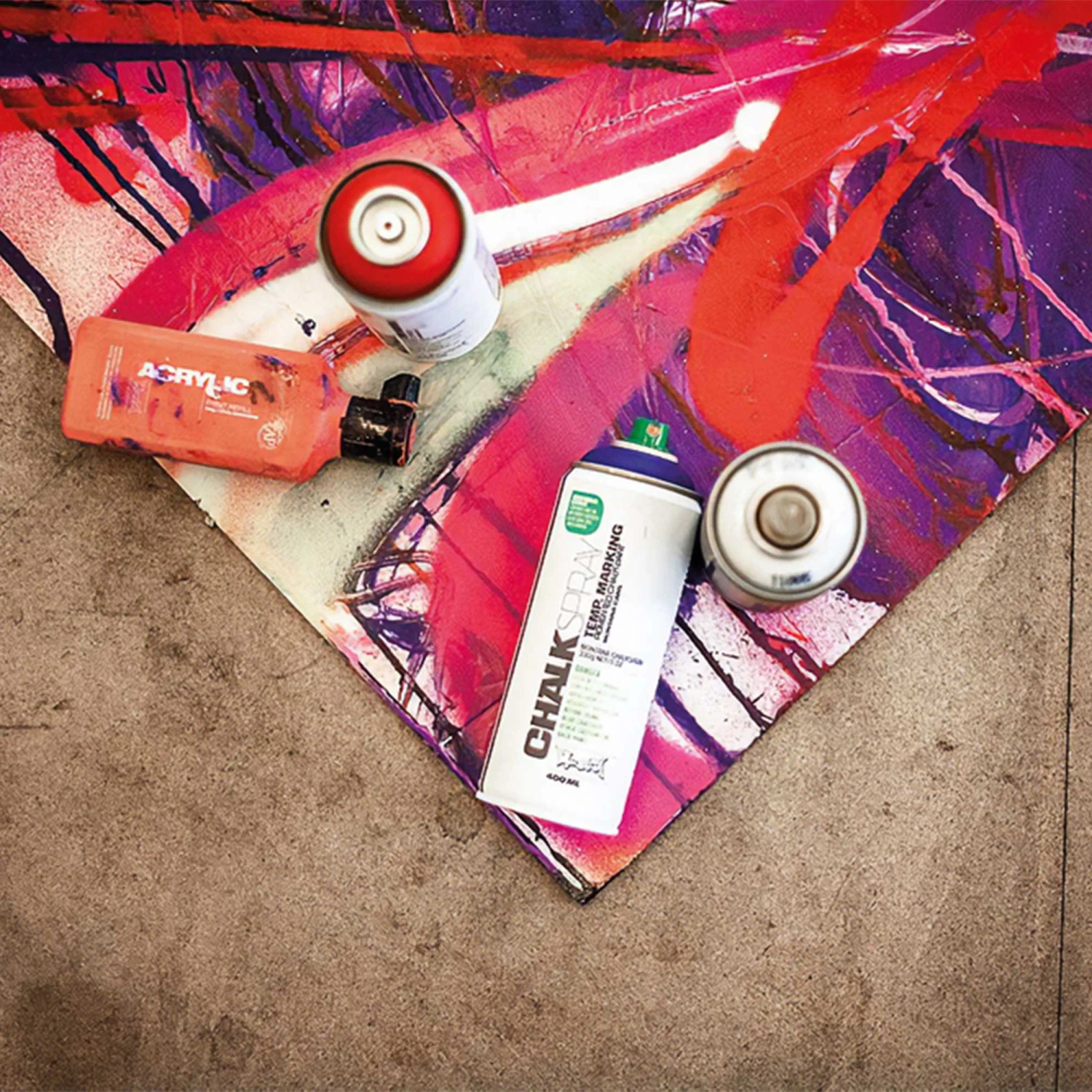 Montana Spray Cans - Chalk Sprays - 400ml 2 Montana Spray Cans - Chalk Sprays - 400ml - Image 2