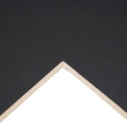 Daler-Rowney Studland Mount Board - Cream Core - A1 - Packs Of 10 -Painting Supplies Cream Core Poster Black