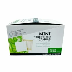Daler-Rowney Simply Mini Stretched Canvases 4" X 4" (10 X 10cm) - Box Of 16 -Painting Supplies Daler Rowney mini canvases box
