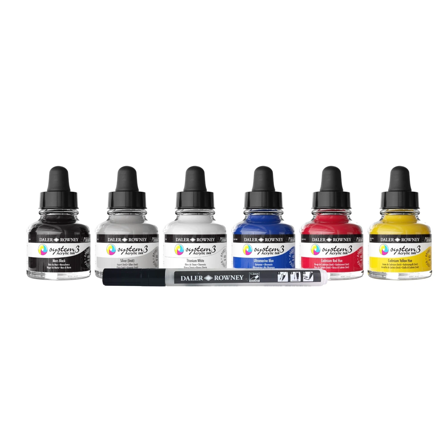 Daler-Rowney System3 Acrylic Ink Intro Set 2 Daler-Rowney System3 Acrylic Ink Intro Set - Image 2