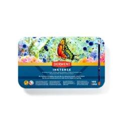 Derwent Inktense Watercolour Ink Pencils Tin Of 100 Assorted Colours 10 Derwent Inktense Watercolour Ink Pencils Tin Of 100 Assorted Colours -Painting Supplies Derwent Inktense Pencils 100 Front