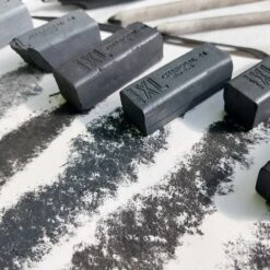 Derwent Charcoal XL Blocks Tin Of 6 -Painting Supplies Derwent charcoal