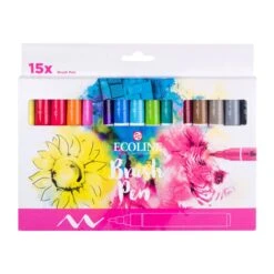 Royal Talens Ecoline Brush Pen Set Of 15 Colours -Painting Supplies Ecoline brush set 15