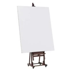 MEEDEN Extra Large Heavy Duty H Frame Artists Easel - Walnut Finish -Painting Supplies Extra Large Heavy Duty Artist Easel