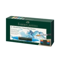 Faber-Castell Albrecht Dürer Watercolour Markers - Set Of 5 - FREE Faber-Castell Watercolour Pad A4 RRP £14.89