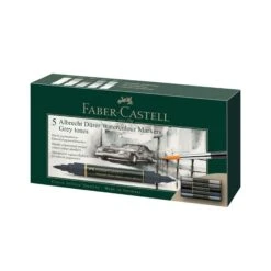 Faber-Castell Albrecht Dürer Watercolour Markers - Grey Tones - Set Of 5 - FREE Faber-Castell Watercolour Pad A4 RRP £14.89