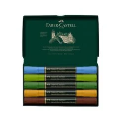 Faber-Castell Albrecht Dürer Watercolour Markers - Plein Air - Set Of 5 - FREE Faber-Castell Watercolour Pad A4 RRP £14.89 -Painting Supplies Faber Castell Watercolour Markers Plein Air 2