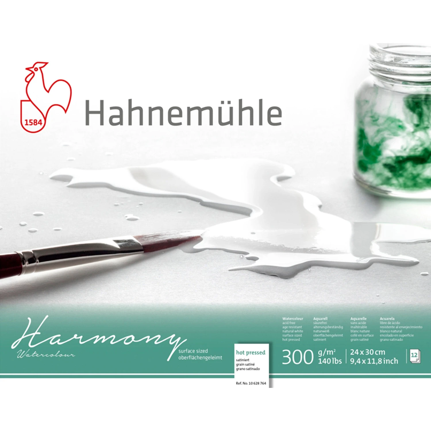 Hahnemühle 'Harmony' Watercolour Blocks - HOT PRESSED - 300gsm 1 Hahnemühle 'Harmony' Watercolour Blocks - HOT PRESSED - 300gsm