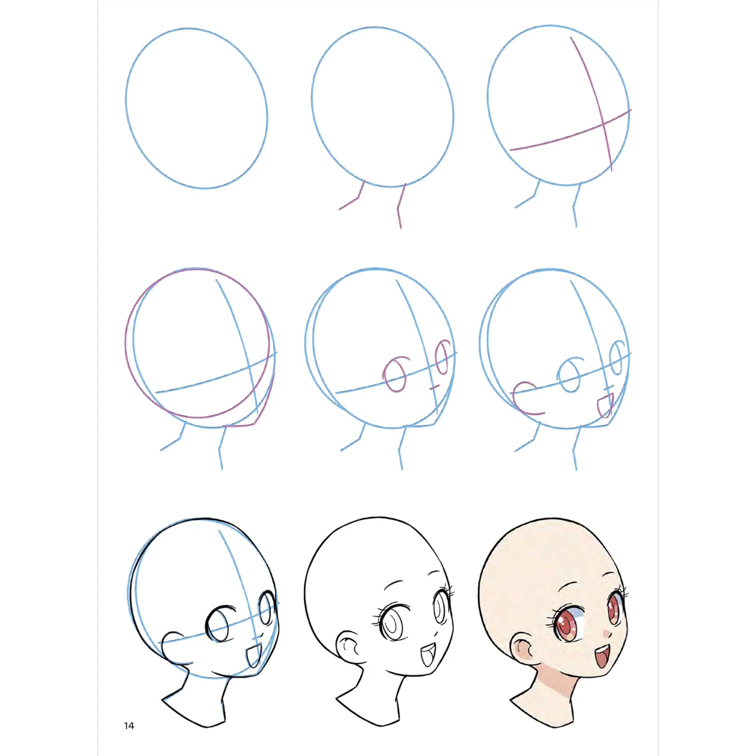 How To Draw: Manga Faces - Yishan Li 2 How To Draw: Manga Faces - Yishan Li - Image 2