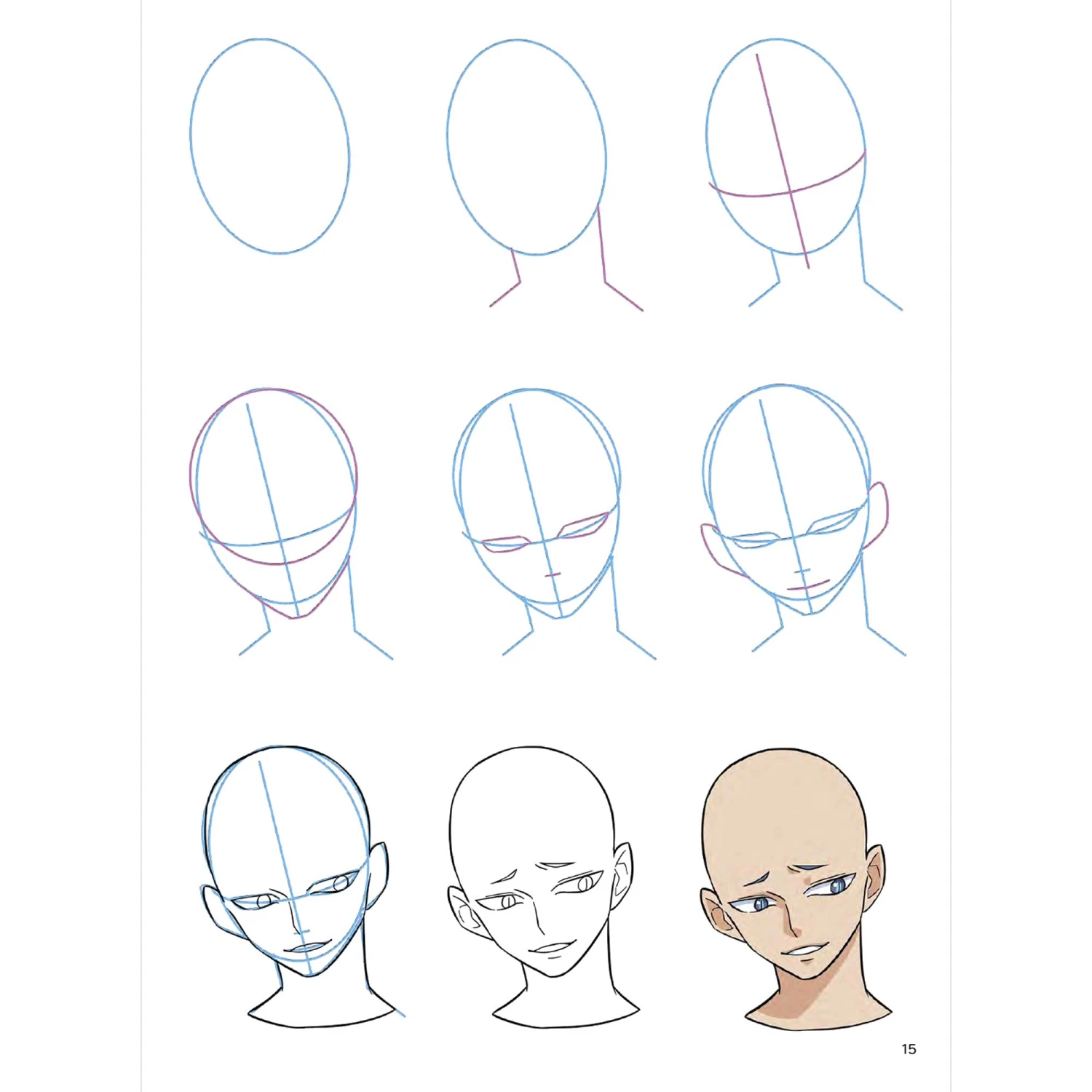 How To Draw: Manga Faces - Yishan Li 3 How To Draw: Manga Faces - Yishan Li - Image 3