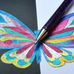 Pentel Hybrid Dual Metallic Gel Rollerball - Mixed Colours (Pack Of 8) 10 Pentel Hybrid Dual Metallic Gel Rollerball - Mixed Colours (Pack Of 8) -Painting Supplies Hybrid Dual Metallic Gel Pen Set 2