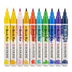 Royal Talens Ecoline Brush Pen Sets Of 10 Colours -Painting Supplies Illustrator talens ecoline