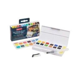 Derwent Inktense 12 Paint Pan Travel Set #1 11 Derwent Inktense 12 Paint Pan Travel Set #1 -Painting Supplies Inktense Paint Set 1 2