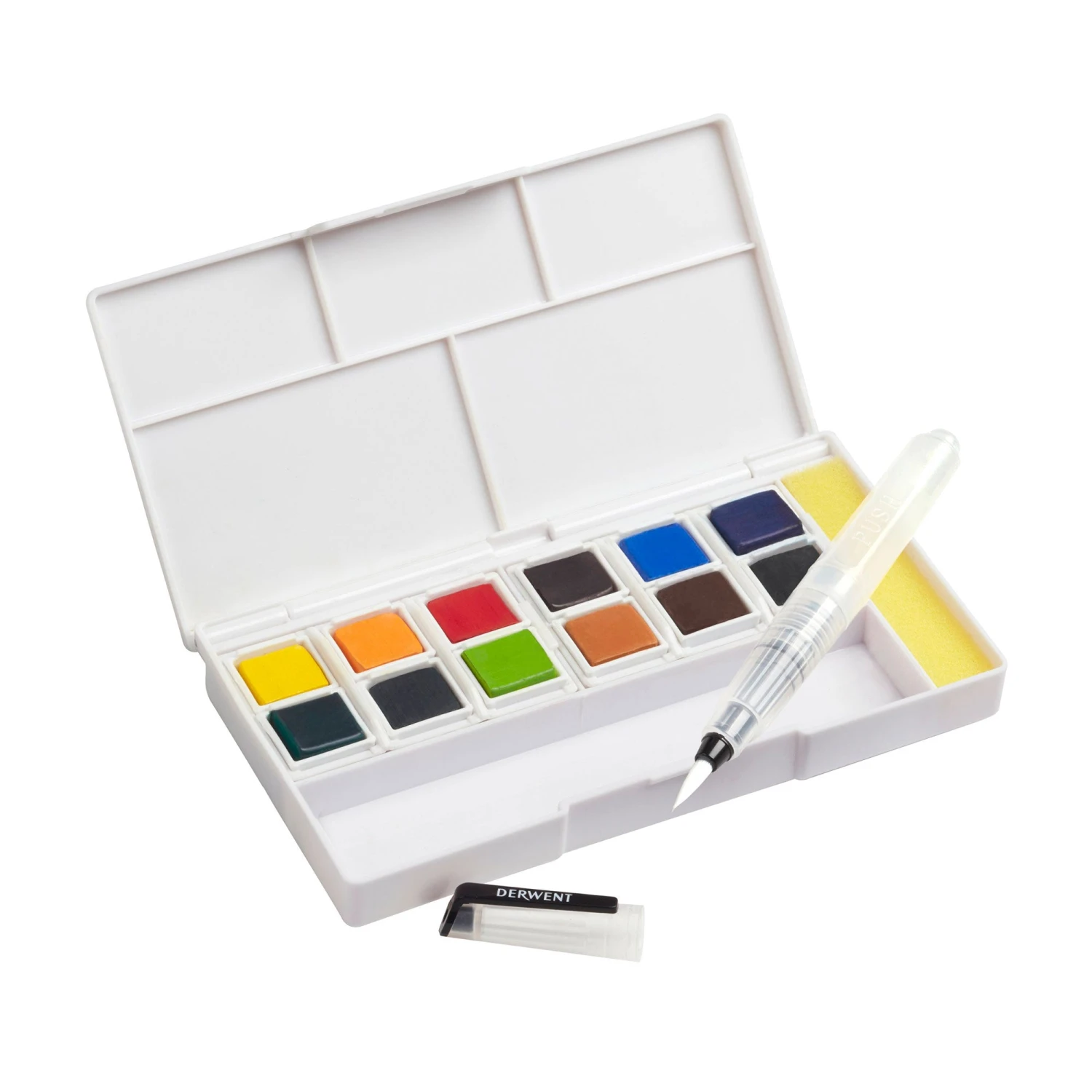 Derwent Inktense 12 Paint Pan Travel Set #1 2 Derwent Inktense 12 Paint Pan Travel Set #1 - Image 2