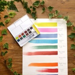 Derwent Inktense 12 Paint Pan Travel Set #2 -Painting Supplies Inktense Paint Set 2 3