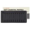 Inscribe Soft Charcoal Pastels - Set Of 12 Square Pastels