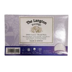 Daler-Rowney Langton Prestige Watercolour Board - 30"x22" (76x56cm) - Pack Of 5 6 Daler-Rowney Langton Prestige Watercolour Board - 30"x22" (76x56cm) - Pack Of 5 -Painting Supplies Langton Board Rough