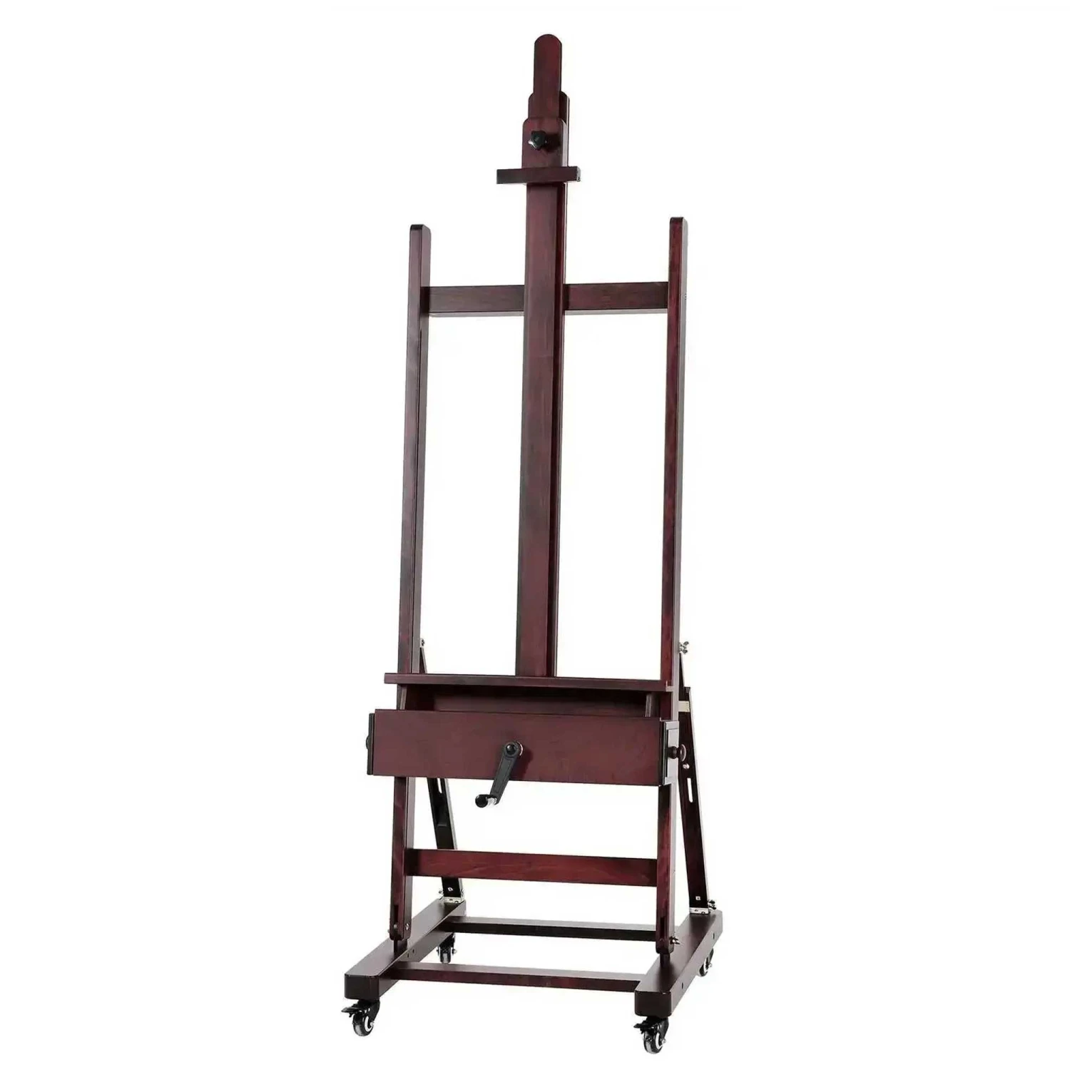 MEEDEN Deluxe Crank Adjusting Master Artist Easel - Deep Walnut Finish 1 MEEDEN Deluxe Crank Adjusting Master Artist Easel - Deep Walnut Finish