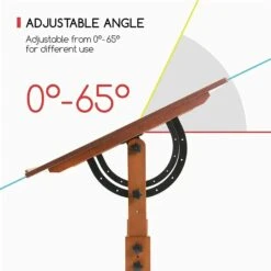 MEEDEN Extra Large Wood Drafting Table - Deep Walnut 6 MEEDEN Extra Large Wood Drafting Table - Deep Walnut -Painting Supplies MEEDEN Extra Large Wood Drafting Table MEEDEN ART angle