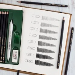 Faber-Castell Pitt Graphite Matt Pencils Tins -Painting Supplies Matt Pencil Tin 2